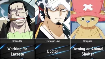 One Piece Characters Jobs in Real Life I Anime Senpai Comparisons