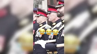 Queen Elizabeth makes Canadian soldiers laugh with cheeky joke #shorts #funny #royalfamily