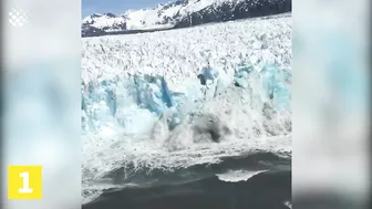 Top 5 Incredible Glacier Calving Compilation!????