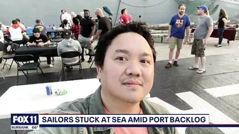 Sailors stuck at sea amid backlog at Port of Long Beach