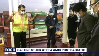 Sailors stuck at sea amid backlog at Port of Long Beach