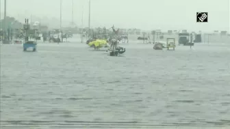 Chennai: Marina Beach flooded due to downpour