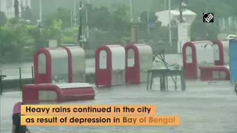 Chennai: Marina Beach flooded due to downpour