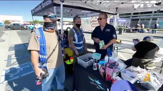 Veterans Day Food Drive Held In Long Beach To Help Families In Need