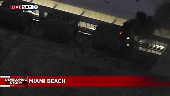 Fire causes damage at Miami Beach Convention Center