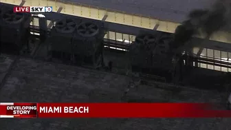 Fire causes damage at Miami Beach Convention Center