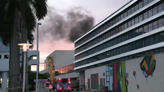 Fire causes damage at Miami Beach Convention Center