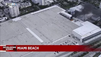 Fire causes damage at Miami Beach Convention Center