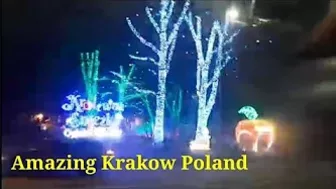 Amazing Best Night in KrakowPoland / Top Travel via Train / Best View to Watch / Nice View at Night