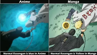 Naruto Differences between Manga and Anime