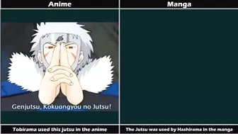 Naruto Differences between Manga and Anime