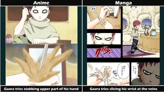 Naruto Differences between Manga and Anime