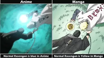 Naruto Differences between Manga and Anime