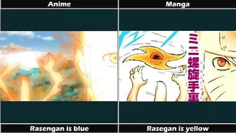 Naruto Differences between Manga and Anime