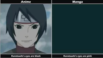 Naruto Differences between Manga and Anime