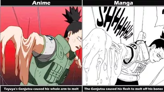 Naruto Differences between Manga and Anime