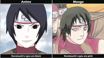 Naruto Differences between Manga and Anime