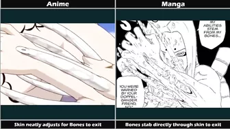 Naruto Differences between Manga and Anime