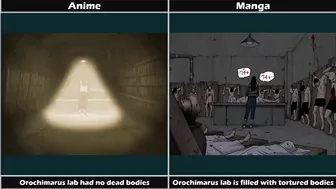 Naruto Differences between Manga and Anime