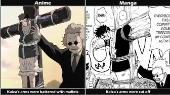 Naruto Differences between Manga and Anime