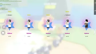 Near Full Row of SHINY MYTHICALS??? - Update 14 Anime Fighters Simulator - Roblox #Shorts