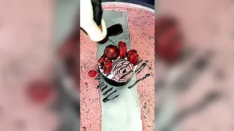 Red food vs soda ice cream challenge