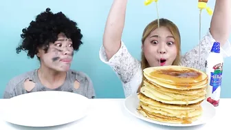 100 LAYERS FOOD CHALLENGE Mukbang#2 Giant Food And Extreme Challenge by HIU 하이유