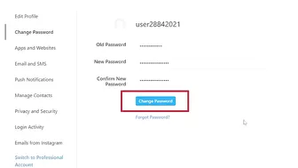 How To Change Your Instagram Password