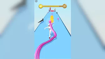 HAIR RUSH game HAIR RUNNER ADVENTURE ????????‍♀️???? Gameplay All Levels Walkthrough iOS, Android New Game 3D