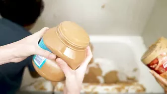 PEANUT BUTTER BATH CHALLENGE!