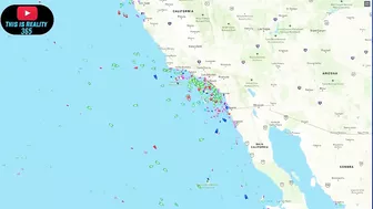 Cargo Ships off the coast of california looks worse - Long Beach PORT - Watch the water