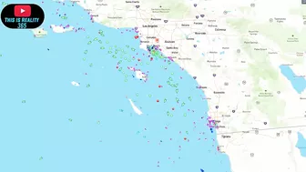 Cargo Ships off the coast of california looks worse - Long Beach PORT - Watch the water