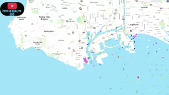 Cargo Ships off the coast of california looks worse - Long Beach PORT - Watch the water