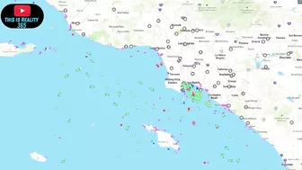 Cargo Ships off the coast of california looks worse - Long Beach PORT - Watch the water