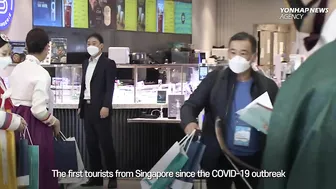 Tourists from Singapore arrive in S. Korea on 'travel bubble' agreement