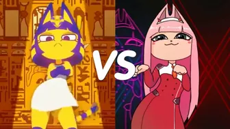 Ankha Zone Vs Ankha Dance Zero Two Anime Meme