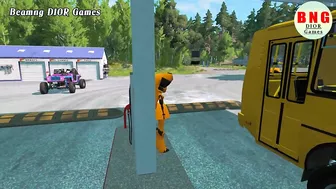 Trucks Cars vs Massive Speed Bumps Beamng Drive DIOR Games #14