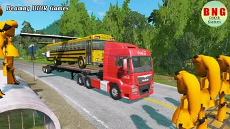 Trucks Cars vs Massive Speed Bumps Beamng Drive DIOR Games #15