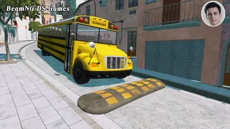 Trucks Cars vs Massive Speed Bumps Beamng Drive DS Games #62