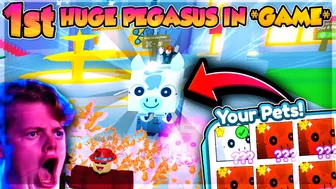 WOW!! ???? 1st HUGE PEGASUS *IN GAME* & Fishy Games Got The Only Rainbow HUGE PEGASUS For 20,000???????????? PSX