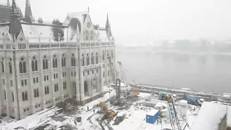 My Paper Plane Performs A Perfect Vertical Landing On A Moving Tram In Snow