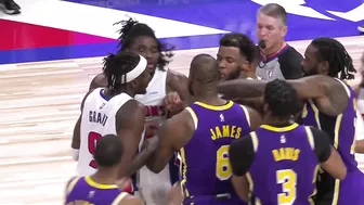 LeBron James Gets EJECTED After Fight With Pistons' Isaiah Stewart