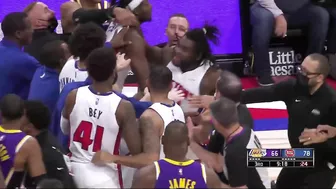 LeBron James Gets EJECTED After Fight With Pistons' Isaiah Stewart