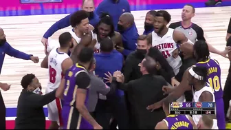 LeBron James Gets EJECTED After Fight With Pistons' Isaiah Stewart