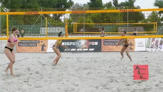 Beach Volleyball Girls Match Last Moments