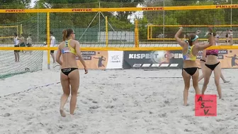 Beach Volleyball Girls Match Last Moments