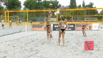 Beach Volleyball Girls Match Last Moments