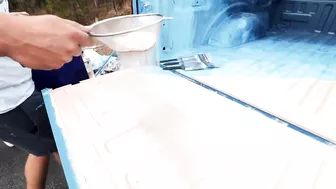 Painting a BEACH in my TRUCK BED | INSANE RESULTS