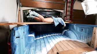 Painting a BEACH in my TRUCK BED | INSANE RESULTS