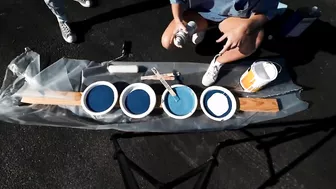 Painting a BEACH in my TRUCK BED | INSANE RESULTS